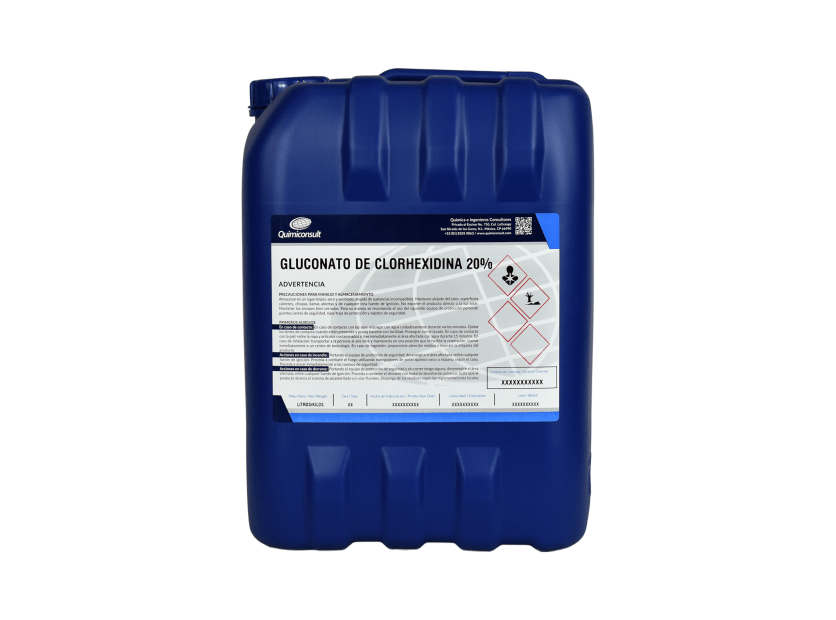 GLUCONATO DE CLORHEXIDINA 20% GRADO USP