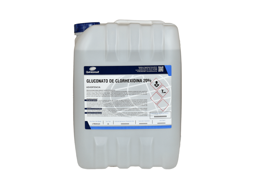 GLUCONATO DE CLORHEXIDINA 20% GRADO USP