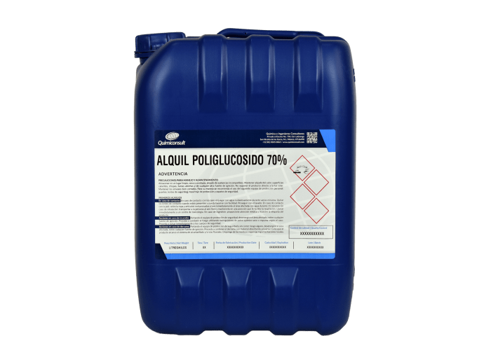 ALQUIL POLIGLUCOSIDO 70% SURFACTANTE BIODEGRADABLE