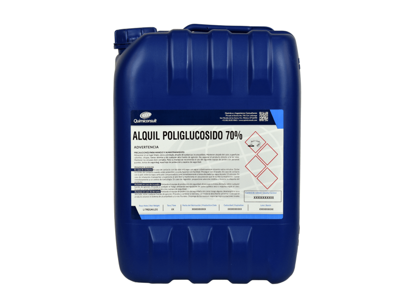 ALQUIL POLIGLUCOSIDO 70% SURFACTANTE BIODEGRADABLE