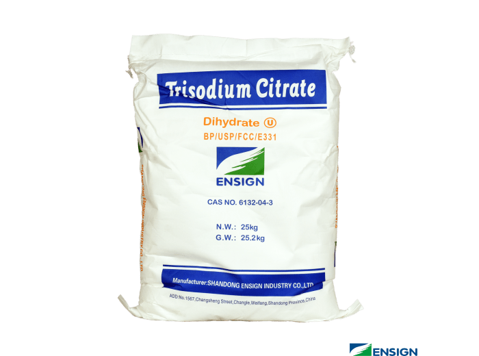 CITRATO DE TRISODIO DIHIDRATADO ENSIGN® GRADO ALIMENTICIO