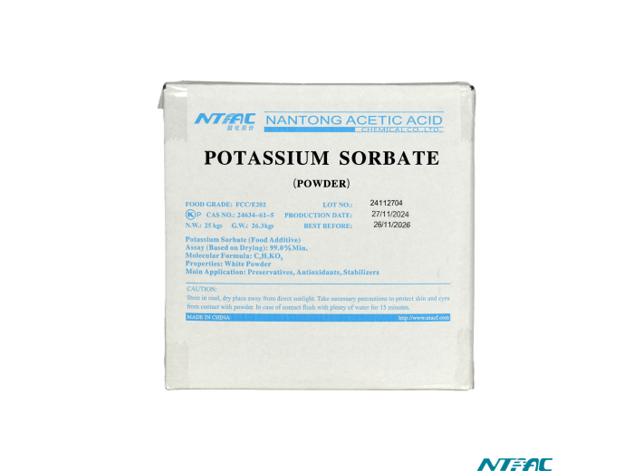 SORBATO DE POTASIO NANTONG ACETIC ACID® GRADO ALIMENTICIO