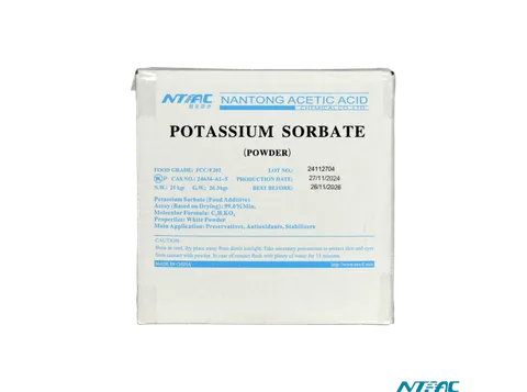 SORBATO DE POTASIO NANTONG ACETIC ACID® GRADO ALIMENTICIO