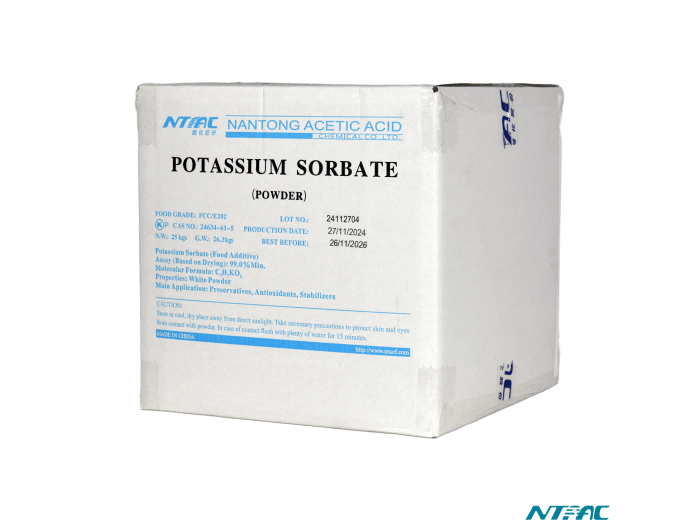 SORBATO DE POTASIO NANTONG ACETIC ACID® GRADO ALIMENTICIO