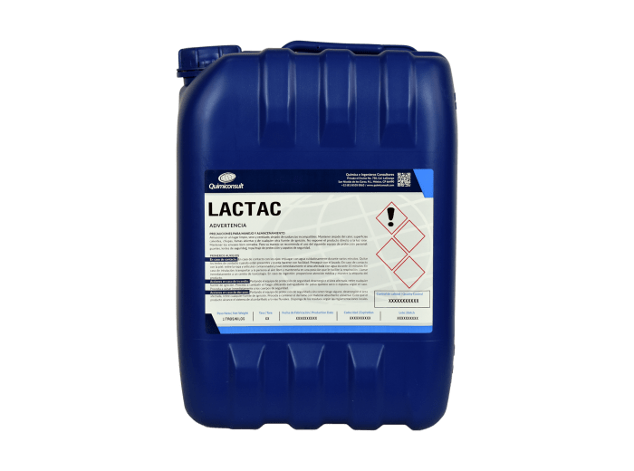 LACTAC DETERGENTE ACIDO PARA REMOCION DE MATERIA ORGANICA E INCRUSTACIONES